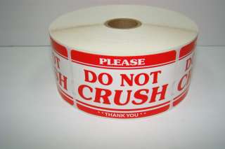  DO NOT CRUSH Handle with Care Fragile Shipping Labels Stickers  
