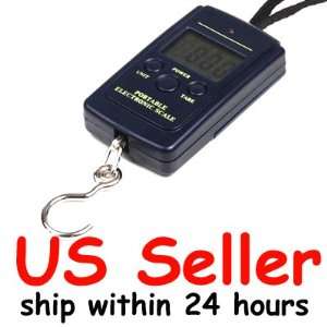   Portable Digital Luggage Travel Hanging Scale 88 lbs