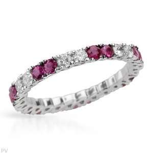  Eternity Ring With 1.80ctw Precious Stones   Genuine Clean 