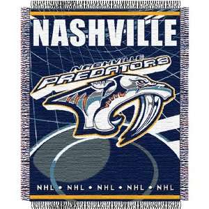Nashville Predators NHL Triple Woven Jacquard Throw (019 Series) (48 