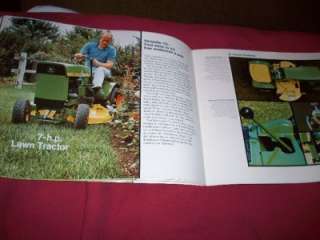   John Deere 70 110 112 140 Lawn Tractor Brochure 55 56 57 Riding Mower