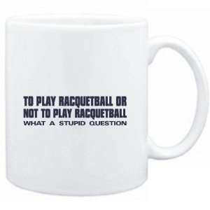    Mug White  HAMLET play Racquetball  Sports