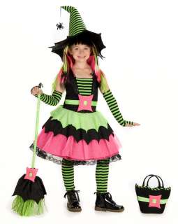   Spiderina Funky Witch Halloween Costume +HAT 4 5 6 7 8 9 10 12  