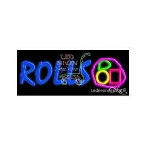 Rolls Neon Sign 13 inch tall x 32 inch wide x 3.5 inch Deep inch deep 