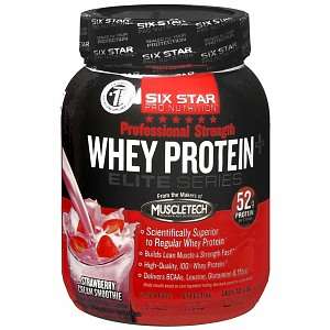   Whey Protein +, Elite Series, Strawberry Cream Smoothie 2 lb (885 g