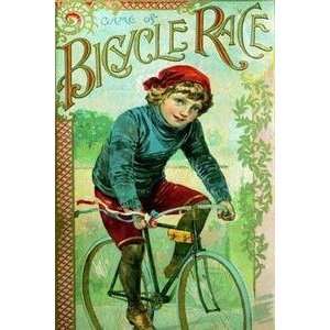  Vintage Art Game of Bicycle Race   21988 2
