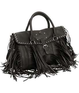 Black Fringe Large/Big Overnight Tote Bag DesignerL&S  