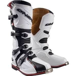   neal Clutch White Black MX Riding Boots (Size9)