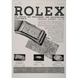  1932 French Ad Rolex Wristwatch Prince Princesse Oyster 
