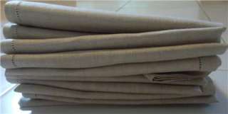   Irish Linen Tablecloth Matching 12 Napkin Set Oatmeal New  