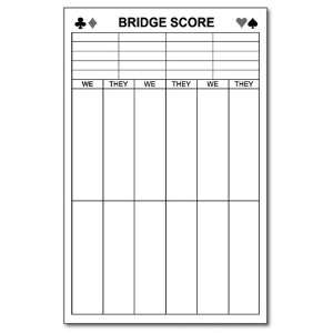  LARGE Bridge Score Notepad 5.5 x 8.5 Memo Writing Scratch Pad 