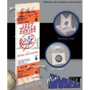  1977 World Series Mini Mega Ticket   Yankees Sports 
