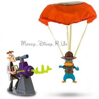 Disney Agent P & Dr. Doofenshmirtz Parachute Figure Set  