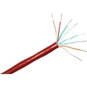  New   ClearLinks 1000FT Cat. 5E 350MHZ Red Solid PVC UTP 