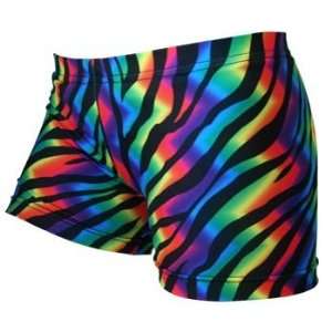   Zebra Tie Dye Volleyball Spandex Shorts 