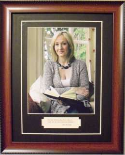 JK Rowling Harry Potter Author Quote & Photo Framed  