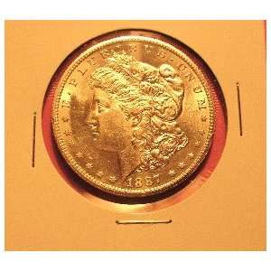  1887 S Uncirculated Morgan Silver Dollar 