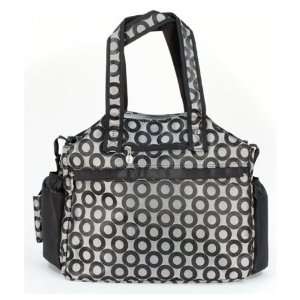  LIFE IS TENNIS Winners` circle/Black Silver Signature Tote 