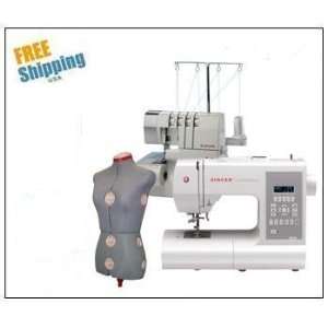  Singer 7470 & 14CG754 Serger with Dress Form Combo Arts 