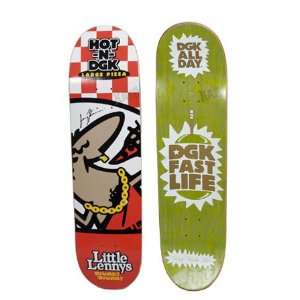    DGK Lenny Rivas Fast Life Skateboard Deck Yellow