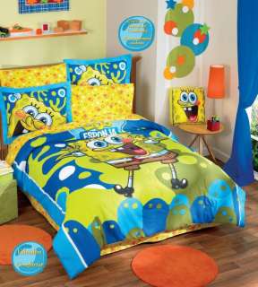 Kids Teens Spongebob Comforter Bedding Sheets Set Twin  