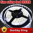 strip led 5m 500cm 300 3528 smd waterproof white color