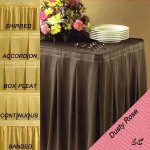   Feet Dusty Rose Wyndham Banquet Table Skirts Wholesale