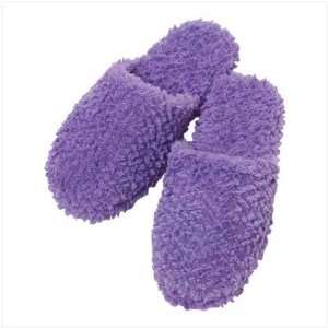 Lavender Fuzzy Slippers   Large 