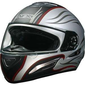  AFX FX 100 Wave Helmet   X Small/Flat Silver Automotive