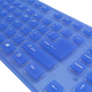   FLEXIBLE PS/2 USB LIGHTED KEYBOARD FOR WINDOWS 7 OS X *  