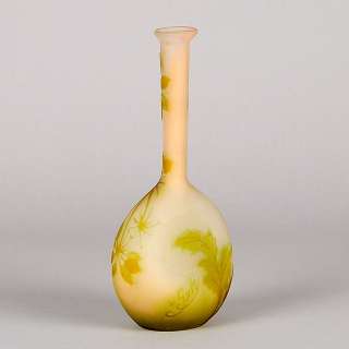 Stunning Emile Galle Banjo Glass Vase  