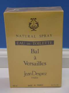 Vintage Women Perfume Bal a Versailles Jean Desprez Spray Bottle Paris 