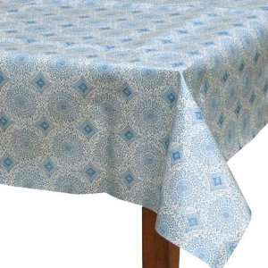  Blue Doily Oilcloth Table Cloth (54 x 54)