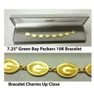   Bay Packers Logo 10 Gram Bracelet   NFL Bracelets