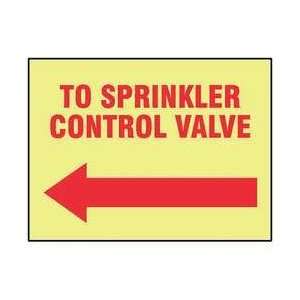  Safety Sign,to Sprinkler Control Valve   ACCUFORM Patio 