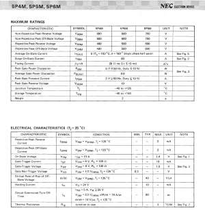 5P4M Pb Free RoHS SCR 5A THYRISTORS NEC  