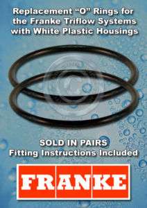 Franke Triflow Filter Housing   O Ring Seals  