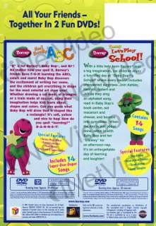 BARNEY (NOW I KNOW MY ABCS/LETS PLAY SCHOOL) *NEW DVD  