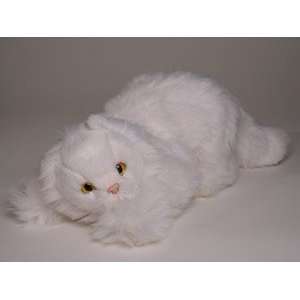  White Persian Kitten, Lying Down   Lifelike PlushOne Size 