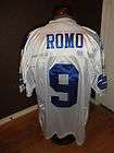   ROMO REEBOK DALLAS COWBOYS NFL JERSEY WHITE WITH 50TH PATCH SIZE 52