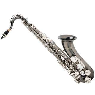 Mendini Tenor Saxophone Sax Black Nickel w/ Nickel Keys  