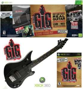 XBOX 360 POWER GIG Rise SixString Guitar Bundle Set Kit  
