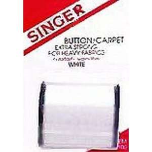  Singer Button and Carpet Thread White Size 8, 50 Yards (3 