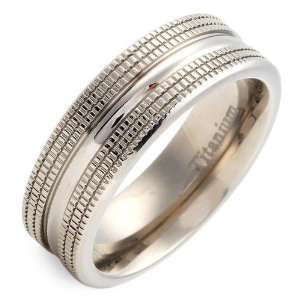   Band Ring Beautifully Designed in Titanium  Size 9 