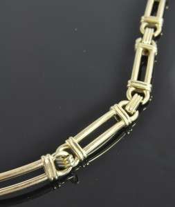 14K Yellow Gold Polished Open Rectangle Bar Panel Link Chain Bracelet 
