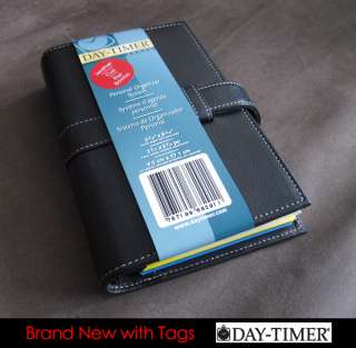 Genuine Black Leather Personal Organizer by Day Timer®  