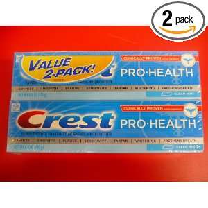  Crest Pro Health Toothpaste Clean Mint 6 oz, Twin Pack 