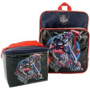  Transformers Backpack and BONUS Lunch Bag   Optimus Prime 