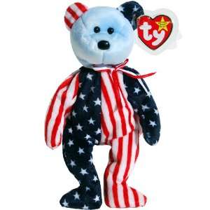  Ty Beanie Babies   Spangle the Stars & Stripes Patriotic 