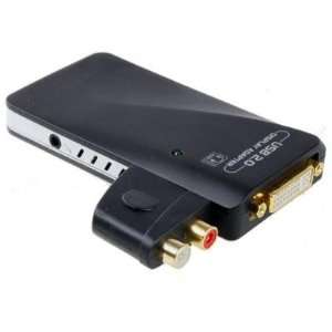  USB 2.0 to VGA/DVI/HDMI Graphics Adapter With Audio Output 